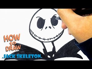 How to Draw jack skeleton | Easy Drawing | Nightmare Before Christmas