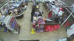 33K views · 191 reactions | ATTEMPTED ROBBERY: Surveillance video inside a 7-Eleven in Arlington, Texas, shows a suspect pulling out a butcher knife and lunging it towards the store clerk who reaches for what appears to be a phone on the counter. The suspect is later seen fleeing the store after the unsuccessful attempted robbery. abcnews.go.com | ABC World News Tonight with David Muir | Facebook