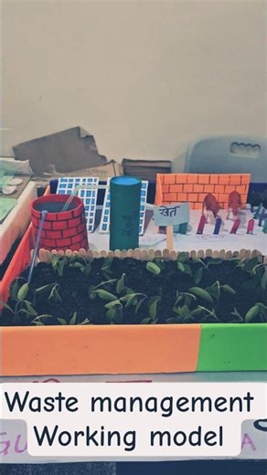 waste management working model || science project on waste management #trending #workingmodel #model