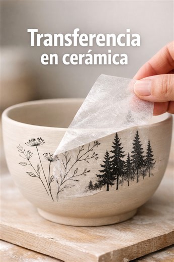 Decoración en Cerámica | Diseños | Arte | Curso Online ⚱️ on Instagram: "La técnica de transferencia en cerámica abre un mundo enorme de posibilidades decorativas: ilustraciones, líneas finas, tramas y diseños que serían muy difíciles de lograr a mano alzada. Lo más interesante es que no se trata solo del resultado final, sino del proceso: elegir el diseño, adaptarlo a la forma de la pieza y entender en qué momento aplicarlo para que funcione correctamente en el horneado. 👉 Seguinos porque en e