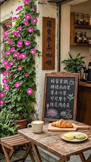 【CALM PIANO BGM】花巷晨光咖啡館☕老屋小巷×藤花綠意×木桌午後療癒時光｜放鬆音樂／讀書音樂／工作專注／Study Music／咖啡館BGM／舒壓鋼琴