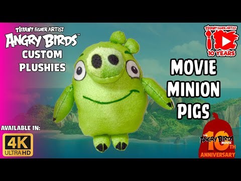 Angry Birds Custom Plushies: Movie Minion Pigs | TFA Showcase [4K]