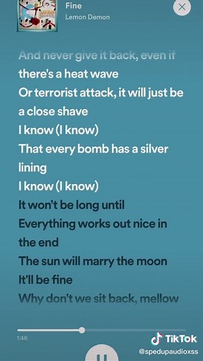 Fine - Lemon Demon Official Lyrics Video