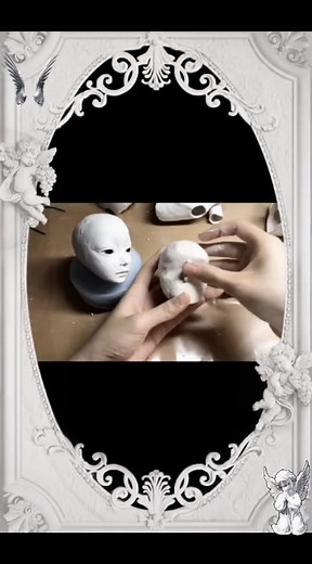 the making of porcelain dolls#coquette #cute #blythe #lady #dove #tiktok #slideshow #fyppppppppppppppppppppppp #dollmaker #porcelaindoll #porcelain