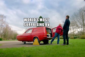 The Ultimate Weekend RV Is a Reliant Robin Conversion With Kitchen, Shower, and Bedroom