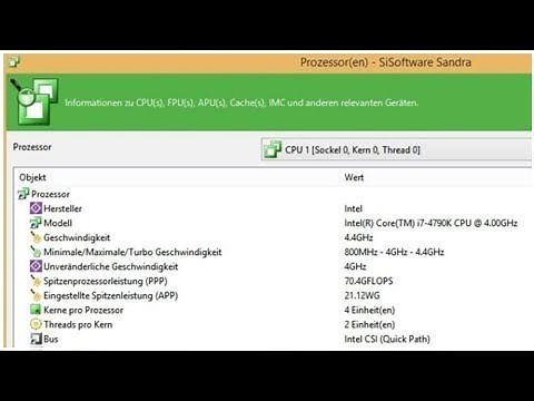 SiSoft Sandra Lite - Systemanalyse- und Benchmark-Programm