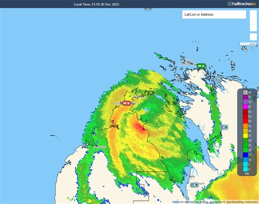 While the attention has been on northern Queensland, in Western Australia, Severe Tropical Cyclone Hayley (Category 3) has crossed the Dampier Peninsula this evening bringing wind gusts of 158km/h to Lombadina (though the wind direction seems off). The region is home to multiple small communities and we hope that they've sustained minimal damage. Note time is in EST and not WST. | Anthony Cornelius Meteorologist