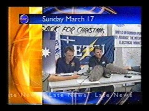 Ten Late News Opener 17/3/2002