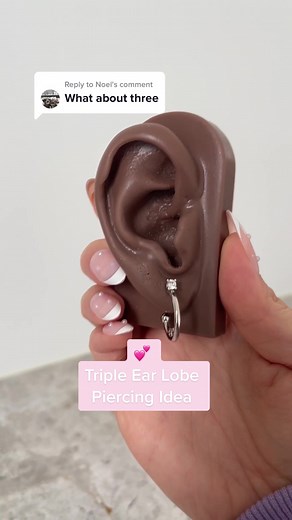 Stylish Triple Ear Lobe Piercing Ideas and How to Style Them