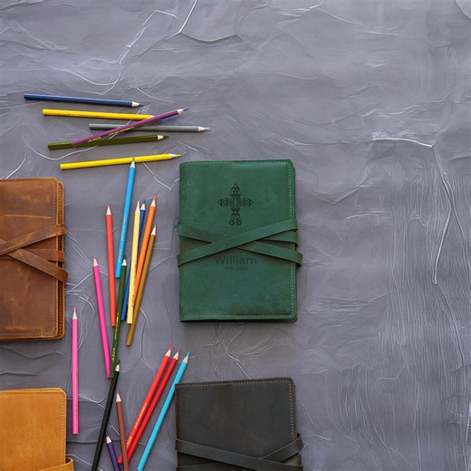 Personalized Leather Bible Cover, Religious Gift, Custom Engraved - Etsy