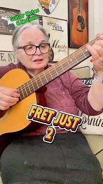 FRET 2 Notes ** Full Guitar Sound ** 3 Minute Lesson #guitarlesson #guitar