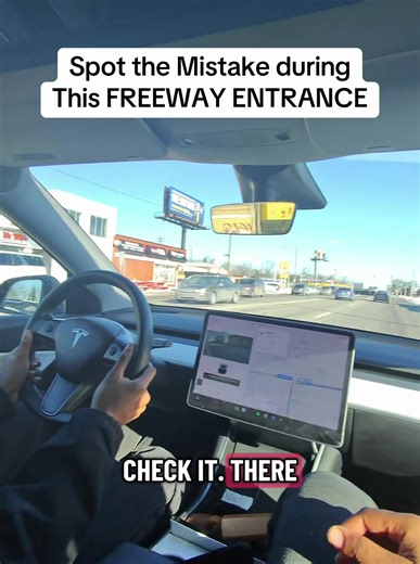 Could you spot the mistake by the student driver while entering the freeway #NewDrivers #LearnedToDrive #mrroadready #DrivingInstructor