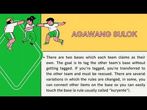 Traditional Games\nAgawang sulok/Araw lilim