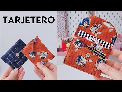 🎁 Cómo hacer un TARJETERO o CARTERA de tela paso a paso || CARTERAS DE TELA