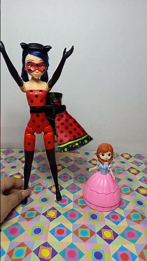 cute & unique miniature Disney princess & ladybug