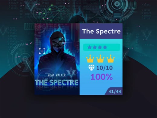 「星月希/滚动的天空」“The Spectre”（附歌词）完美过关，心中幽灵