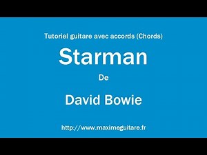 Starman (David Bowie) - Tutoriel guitare avec accords et partition en description (Chords)