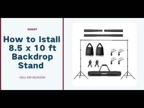 How To: Backdrop Stand Tutorial | emartus.com