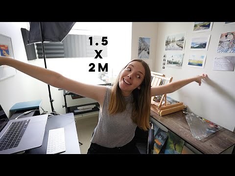 TINY art studio tour!