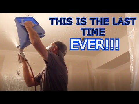 DIY HOW TO Spray/Repair Textured Ceilings Do it yourself or NOT