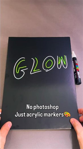 I Tried Acrylic Markers on Black Paper and This Happened 🖊️