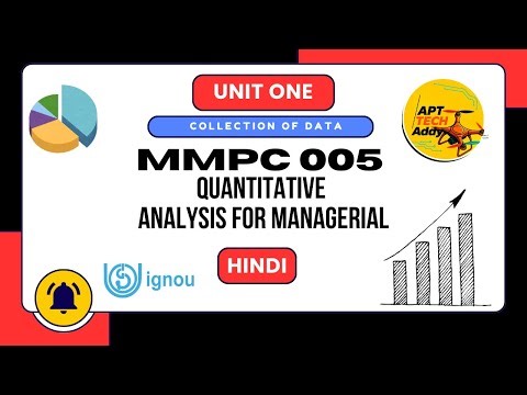 MMPC 005 | Block 1 Unit 1 | Data Collection Explained with Simple Examples| IGNOU MBA | HINDI