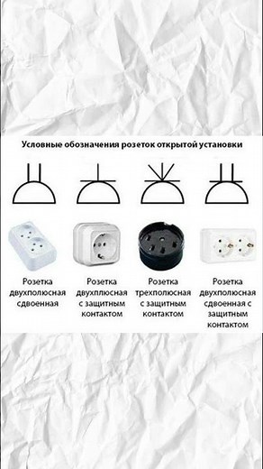 Условные обозначения розеток и выключателей в схеме #industrialelectrician #ремонт #схемы #shorts