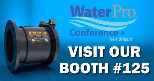 Heading to the WaterPro Conference? Come visit us at Booth #125! We’ll be showcasing our newest BOALINQ™ Flanged Coupling Adapter. Stop by for a quick chat, learn what’s new in the industry, get your questions answered, even grab some resources and swag while you’re here! Don’t miss it – see you at Booth #125! | Ford Meter Box