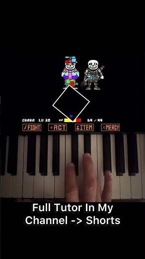 Tokyovania Piano Tutorial Part 3 #undertale #tokyovania #ink #sans #piano #tutorial #shorts