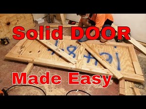 Make A Door From Plywood EASY|homemade home