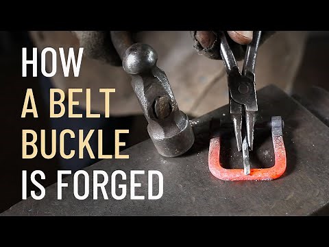 Blacksmithing : Hand Forging Belt Buckle