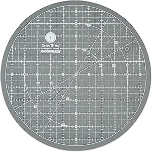 Sew Magnetic 11" Rotating Cutting Mat - Round, Magnetic, Self Healing Cutting Mat by SewTites