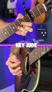 hey jude (the beatles) guitar tutorial #guitarlesson #thebeatles #acousticguitar | Guitar Coaching Online