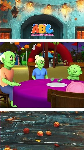 Spooky Zombie Feast Party! #shorts #funny #halloweensongs #hooplahalloween