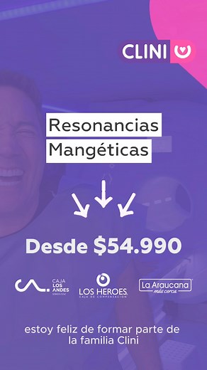 Clini Salud on Instagram: "Últimos días de estos precios insuperables, tu resonancia magnética desde $54.990, hasta un 40% menos que en otros centros 💜. En CLINI, cuidar tu salud, ¡cuesta menos!"