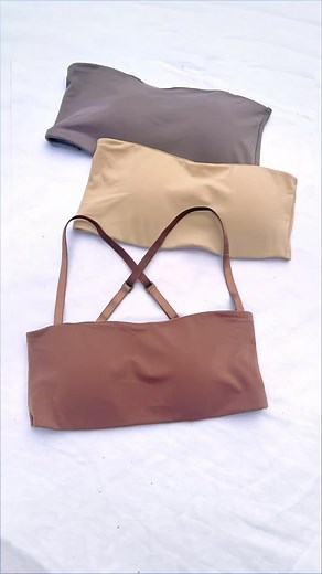 2K views | Our first-ever bandeau bra. Made from our super-soft True Body fabric, it’s got that no-bra feeling you know and love. #newstyle #bandeau #summerstyle #wirefreebra #butterysoft | True & Co. | Facebook