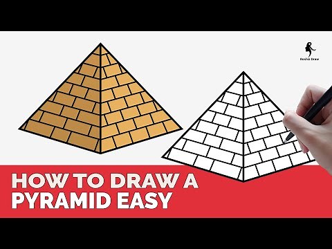 HOW TO DRAW A PYRAMID EASY