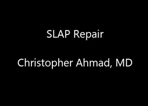 SLAP Repair | Shoulder Injuries | Dr. Christopher Ahmad