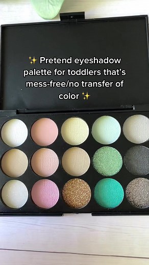 Our fake makeup encourages imaginative play! Yes, kids know it’s fake, but love to pretend! #smallbusinesstiktok #toddlersoftiktok #fyp #toddlerplay