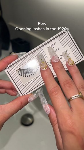 Vintage Makeup ASMR: 1920s Lashes Opening POV