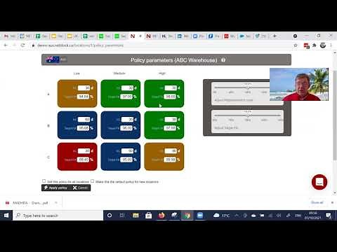 Netstock demonstration - stock/inventory optimisation, integrated with Business Central