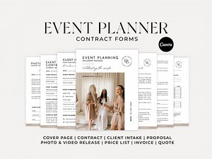 Event Planner Contract Template Package, Wedding Planner Agreement, Client Forms, Editable Event Planner Documents - Etsy New Zealand