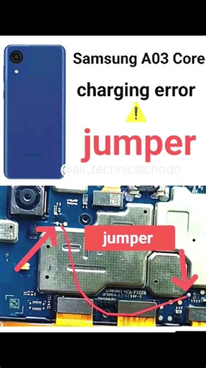 Samsung A03 core Charging error jumper