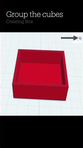 Tinkercad: Designing Lift Off Lid Box #3dprinting #tinkercad #shorts #boxdesign