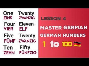 Learn German Numbers from 1 to 100 – Master the Basics! 🔢🇩🇪