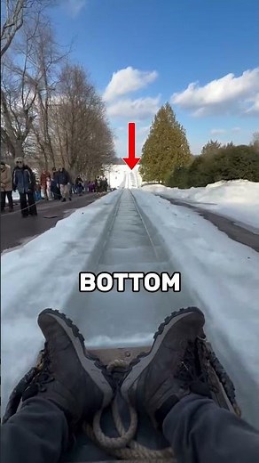 How Fast Can a Sled Go on Ice 😳❄️
