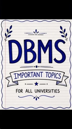 🗄️💻 DBMS Notes | Database Management System Basics