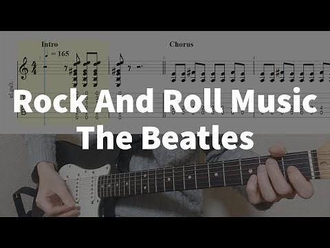 Rock And Roll Music - The Beatles | guitar tab easy