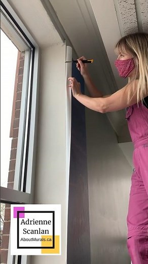 How to cut wallpaper on an outside corner #shorts #wallpaperinstallation #diy