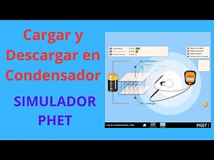 Cargar y Descargar en Condensador, simulador Phet, Lab de condensadores: Intro. Forma de trabajo.